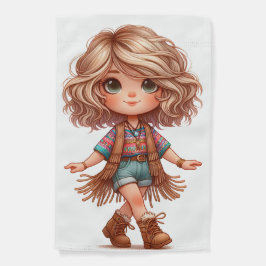 CUTE TECKNAD LOOK GROOVY HIPPI GIRL