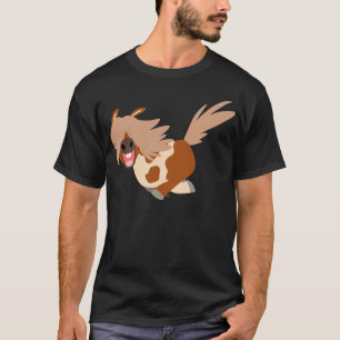 Cute Tecknad Lycklig Pinto Pony T-Shirt
