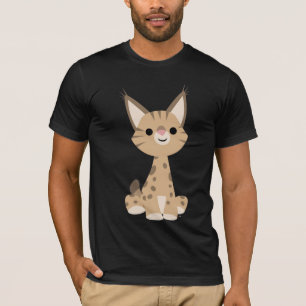 Cute Tecknad Lynx T-Shirt