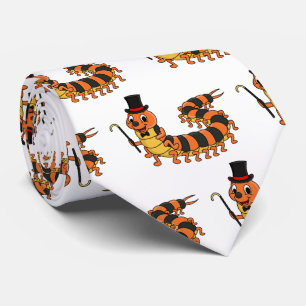 Cute-tecknad med lustig centipede slips