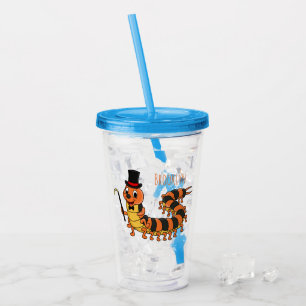 Cute-tecknad med lustig centipede take away mugg