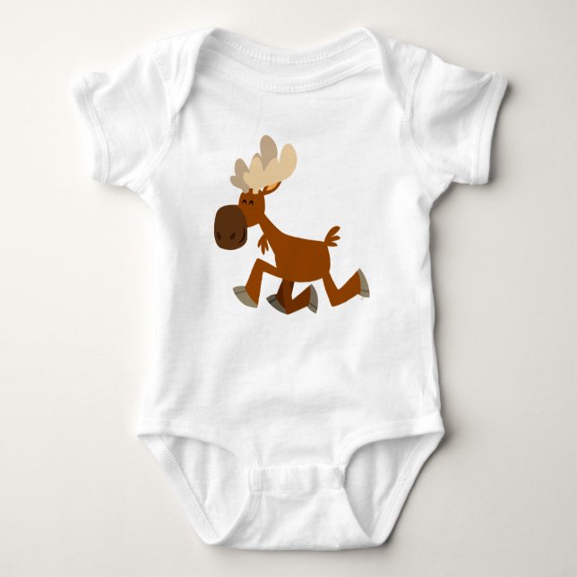 Cute Tecknad Merry Moose Baby Clothing Tröja (Framsida)