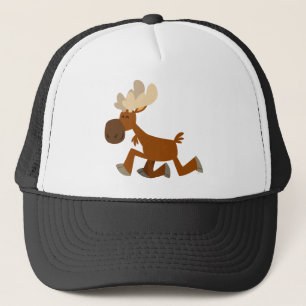 Cute Tecknad Merry Moose-Truckerkeps Keps