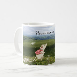 Cute Tecknad Mouse Journey Kaffemugg