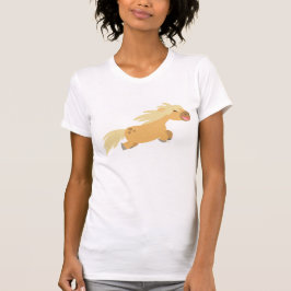 Cute Tecknad Palomino Pony Women T-shirt