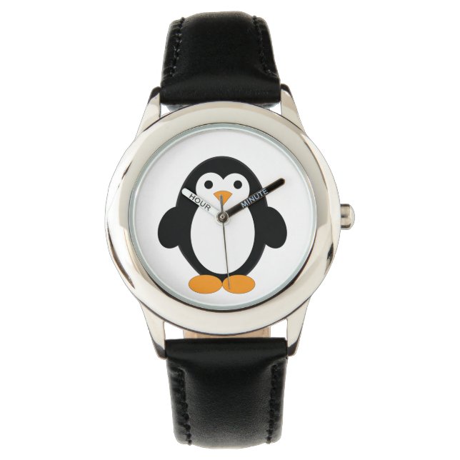 Cute Tecknad Penguin Armbandsur (Framsida)