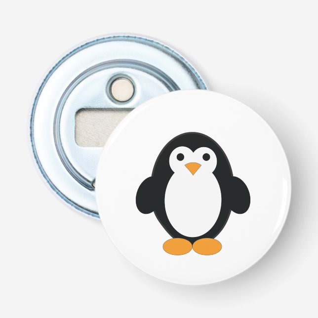 Cute Tecknad Penguin Flasköppnare (Framsidan)