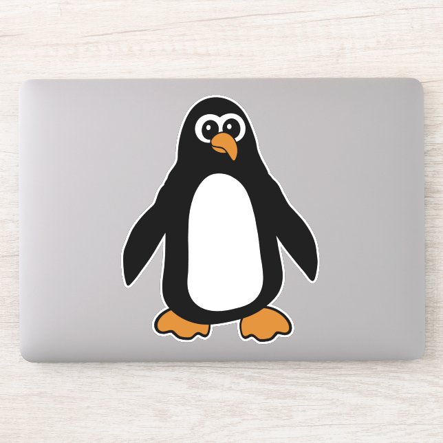 Cute Tecknad Penguin Klistermärken (Dator)