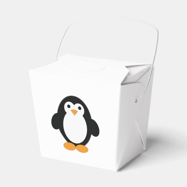 Cute Tecknad Penguin Presentaskar (Framsidan Sidan)