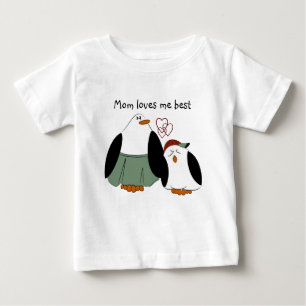 Cute Tecknad Penguins Mamma Kärlek Me Best T Shirt