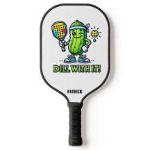 Cute Tecknad Pickle med Paddle Dill!