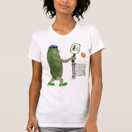 Cute tecknad Pickleball-spelare T Shirt