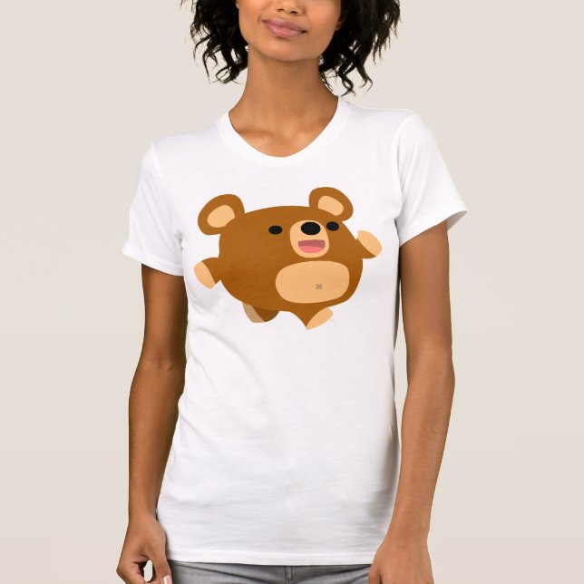 Cute Tecknad PlayBear Women T-Shirt (Framsida)