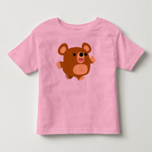 Cute Tecknad Playbjörn Children T-Shirt