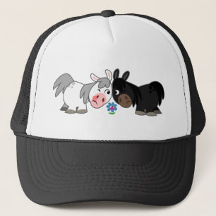 Cute Tecknad Ponies Standoff Hat Truckerkeps