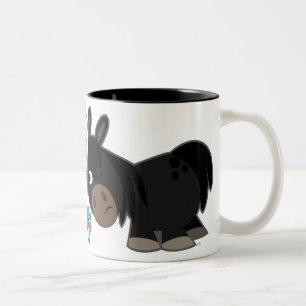 Cute Tecknad Ponies Standoff Mugg