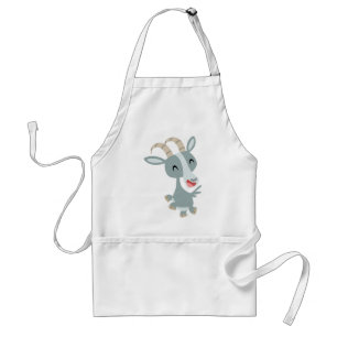 Cute Tecknad Prancing Goat Cooking Apron Förkläde