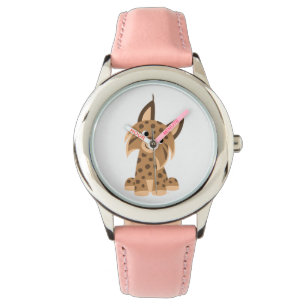 Cute Tecknad Prankish Lynx Watch Armbandsur