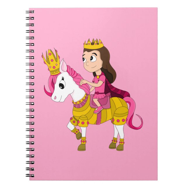 Cute tecknad princess anteckningsbok (Framsidan)