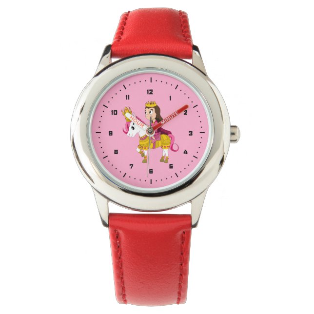 Cute tecknad princess watch watch armbandsur (Framsida)