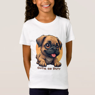 Cute Tecknad Puppy T-Shirt