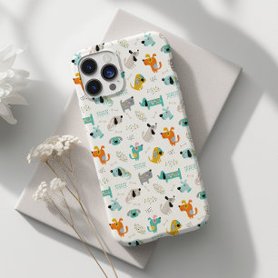 Cute Tecknad Quirky Hund Playful iPhone/iPad-väska