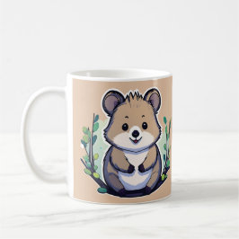 Cute Tecknad Quokka Kaffemugg