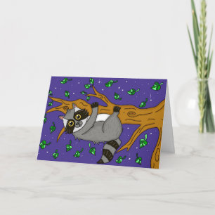 Cute Tecknad Raccoon, hur är det med det? Kort
