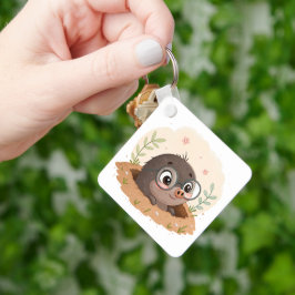 Cute Tecknad Rodent Nyckelring