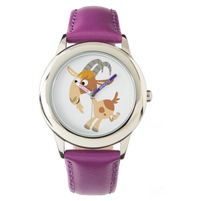 Cute Tecknad Running Goat Watch Armbandsur (Framsida)