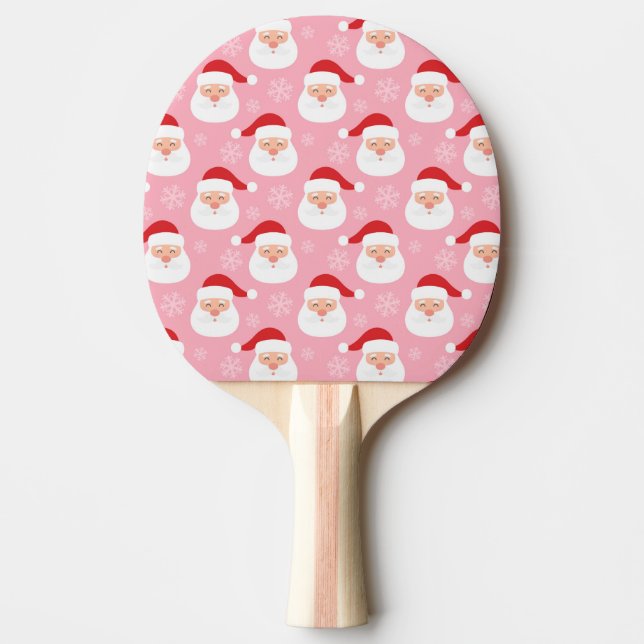 Cute Tecknad Santa Ansikte Pingisracket (Framsidan)