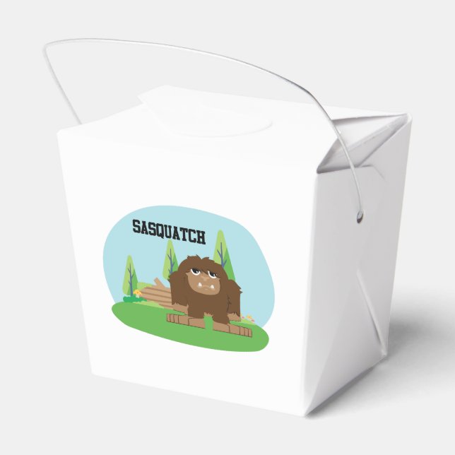 Cute Tecknad Sasquatch Presentaskar (Baksidan Sidan)