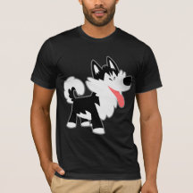 Cute Tecknad Siberian husky T-Shirt