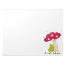 Cute tecknad sitta groda och svamp i regn