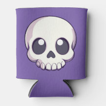 Cute Tecknad Skull Halloween