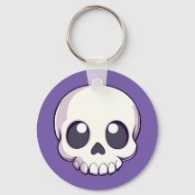 Cute Tecknad Skull Halloween