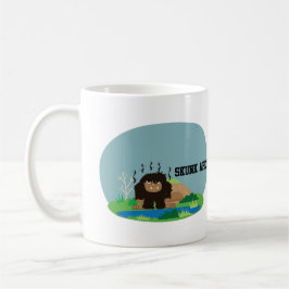 Cute Tecknad Skunk Ape Kaffemugg