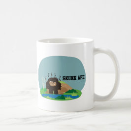 Cute Tecknad Skunk Ape Kaffemugg