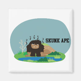 Cute Tecknad Skunk Ape Magnet
