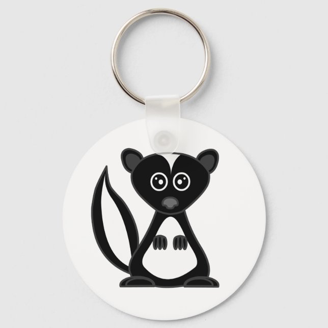 Cute Tecknad Skunk-nyckelkedja Nyckelring (Framsida)