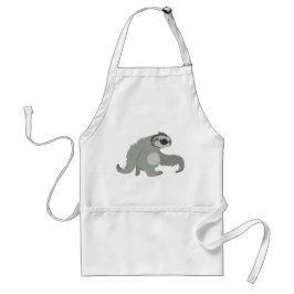 Cute Tecknad Sloth i en snabb Förkläde