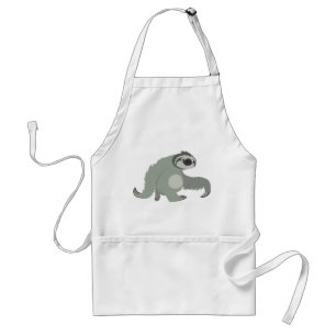 Cute Tecknad Sloth i en snabb Förkläde