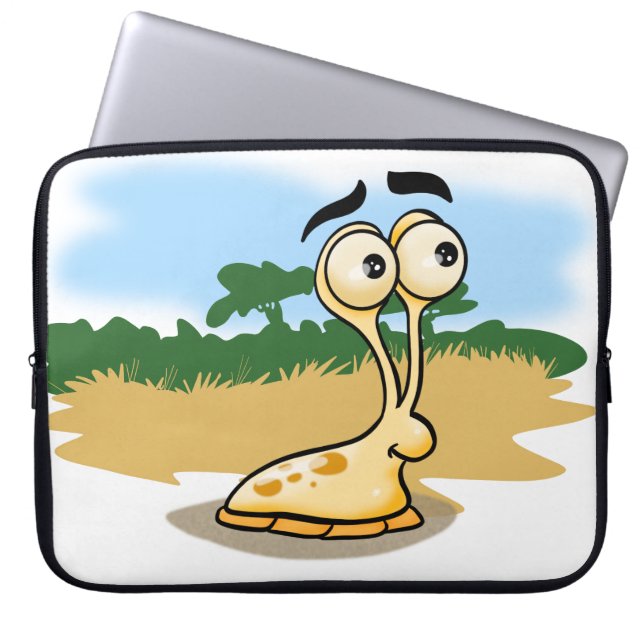 Cute Tecknad Slug Laptop sleeve (Framsidan)