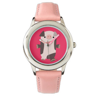 Cute Tecknad Smilande Gris Watch Armbandsur