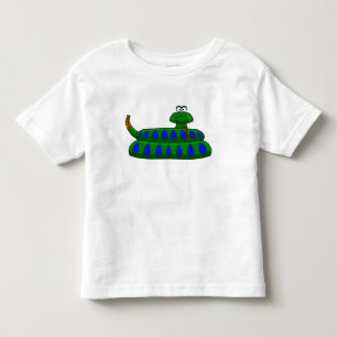 Cute Tecknad Snake Boy's Shirt Småbarn Tröja