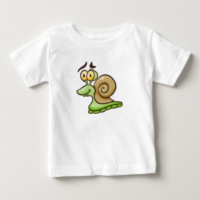 Cute Tecknad Snigel T Shirt (Framsida)
