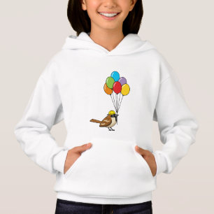 Cute Tecknad Sparrow med ballonger T Shirt