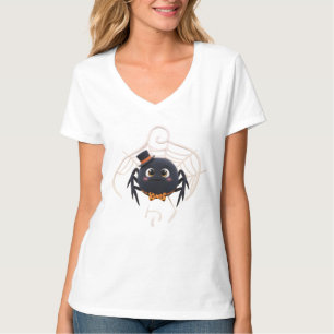 Cute Tecknad Spider med Top hat T Shirt