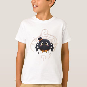 Cute Tecknad Spider med Top hat T Shirt