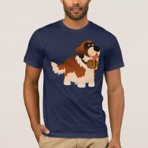 Cute Tecknad St Bernard T-Shirt